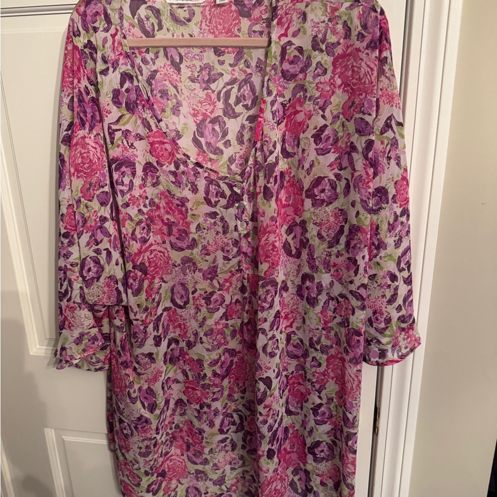Floral Print Women's Blouse
